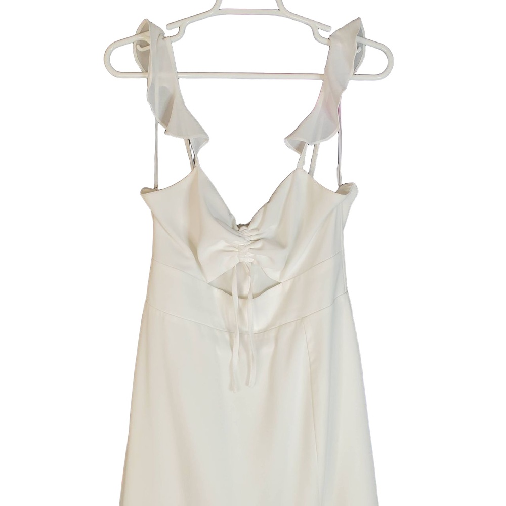 Lulus The‎ Way to Love White Ruffled Maxi Dress Medium - Picture 4 of 16